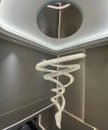 Designer Foyer Living Room Ceiling Light Fixture Stylish Spiral Crystal Chandelier For Hotel Entrance-Momo Lighting