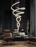 Designer Foyer Living Room Ceiling Light Fixture Stylish Spiral Crystal Chandelier For Hotel Entrance-Momo Lighting