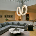 Designer Inspired Alabaster Chandelier Light For Living Room-Momo Lighting