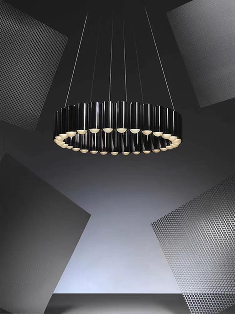 Designer Model Oversized Multi-head Round Chandelier for Living/Dining Room/Bedroom-Momo Lighting