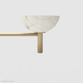 Devia Alabaster Linear Chandelier-Momo Lighting