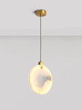 Moonshade Natural Marble Pendant Light with Adjustable Height