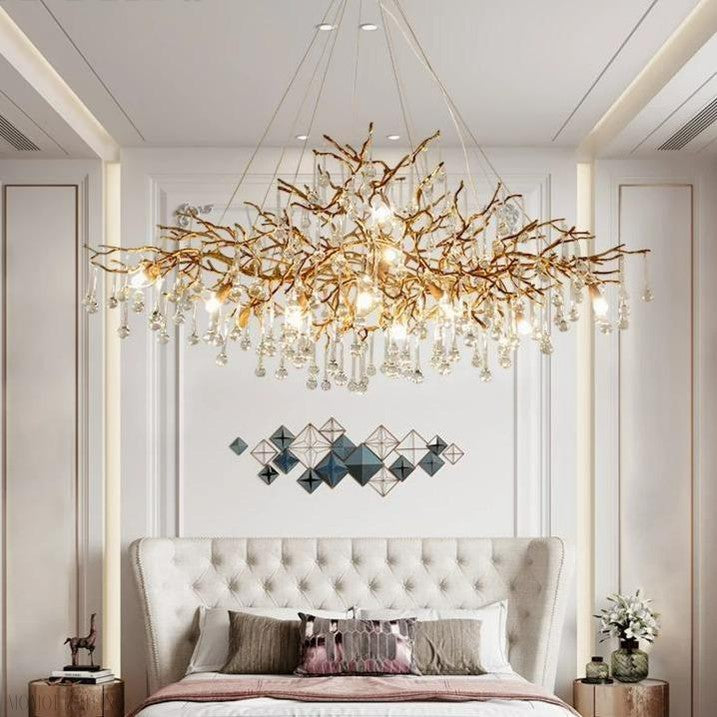 Doris Branch Crystal Chandelier Light-Momo Lighting