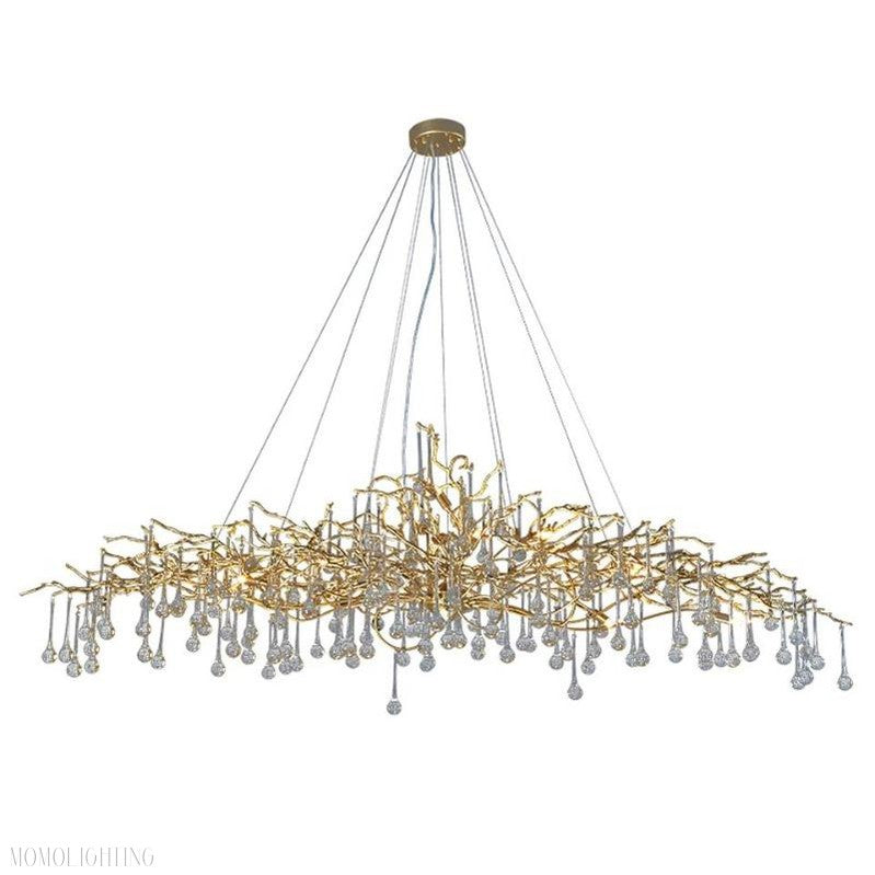 Doris Branch Crystal Chandelier Light-Momo Lighting
