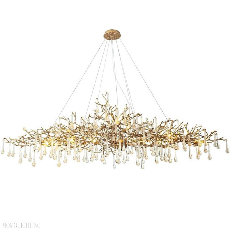 Doris Branch Crystal Chandelier Light-Momo Lighting