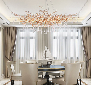 Doris Branch Crystal Chandelier Light-Momo Lighting