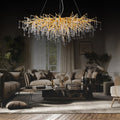 Doris Crystal Rectangular Branch Chandelier L45