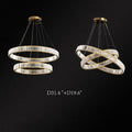 Doro Crystal Round Chandelier-Momo Lighting