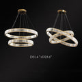 Doro Crystal Round Chandelier-Momo Lighting