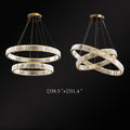 Doro Crystal Round Chandelier-Momo Lighting