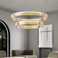 Doro Crystal Round Chandelier-Momo Lighting