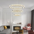 Doro Crystal Round Chandelier-Momo Lighting