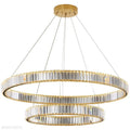 Doro Crystal Round Chandelier-Momo Lighting