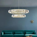Doro Crystal Round Chandelier-Momo Lighting