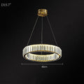 Doro Crystal Round Chandelier-Momo Lighting