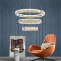 Doro Crystal Round Chandelier-Momo Lighting