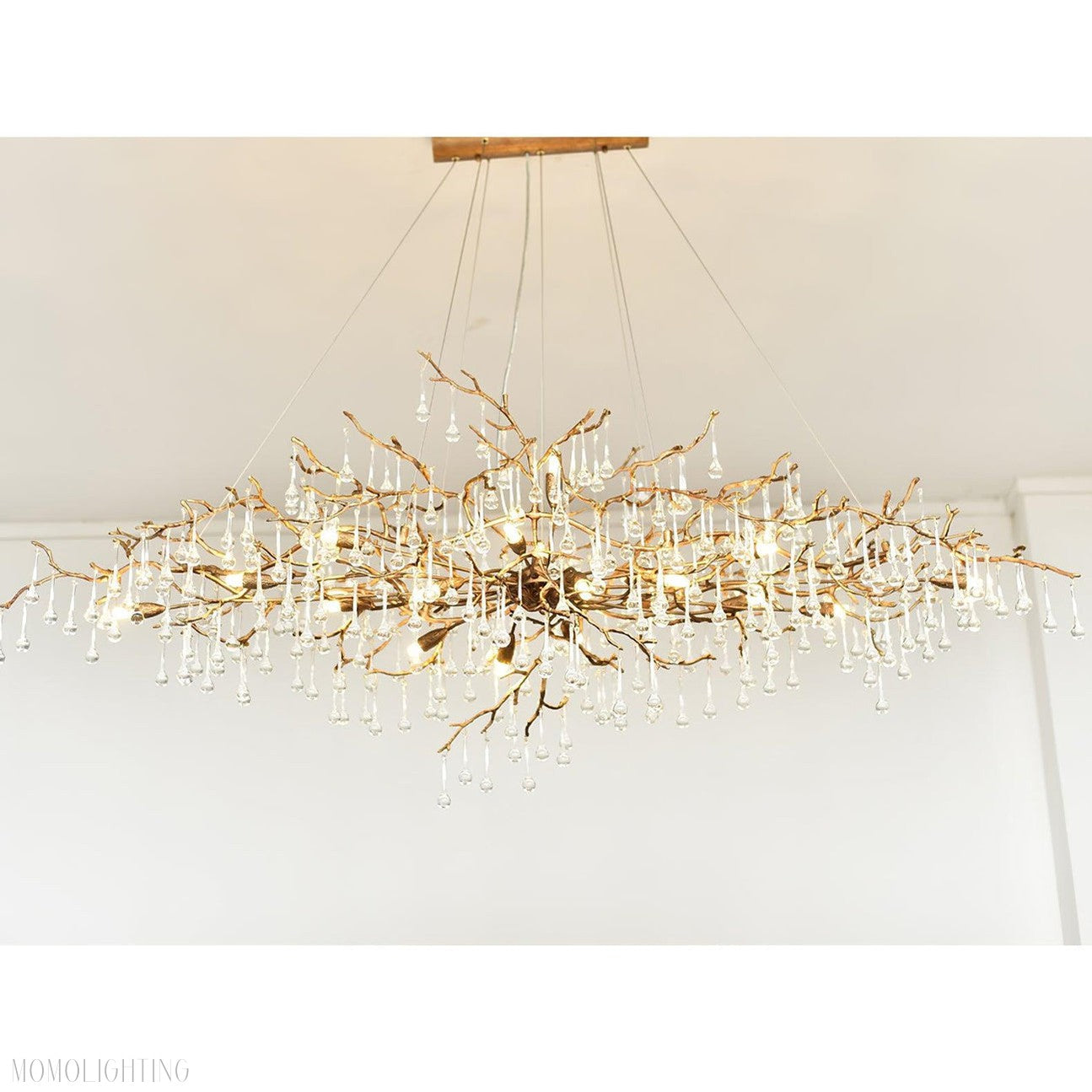 Drios Rain Chandelier-Momo Lighting