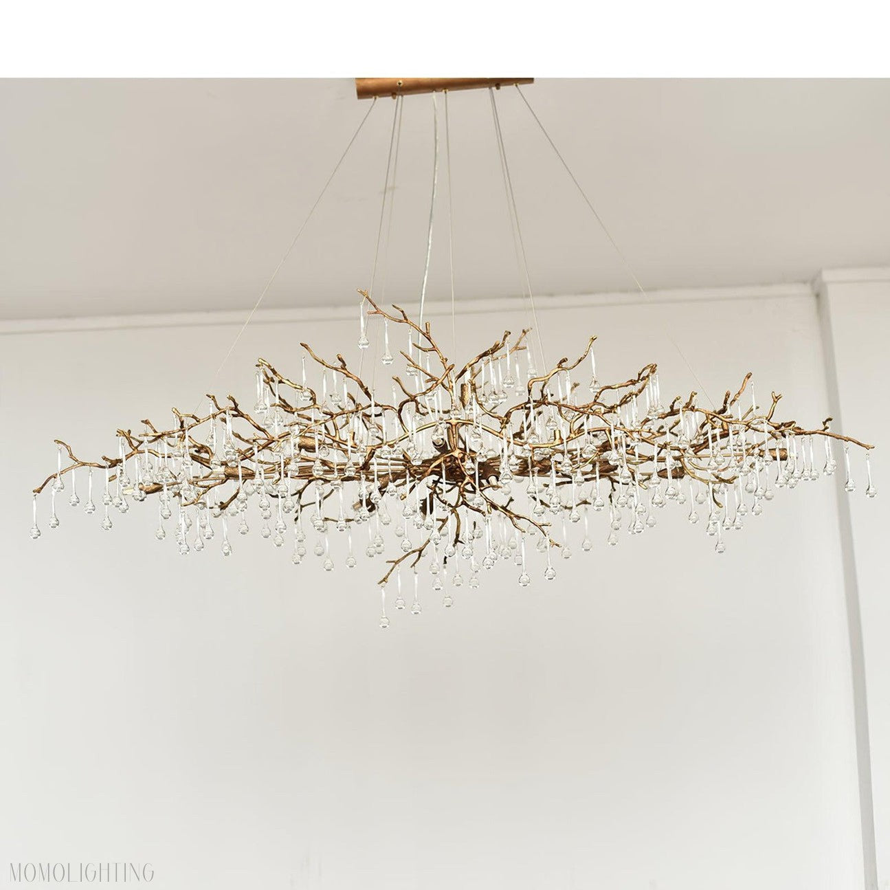 Drios Rain Chandelier-Momo Lighting