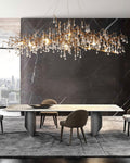 Drios Rain Chandelier-Momo Lighting