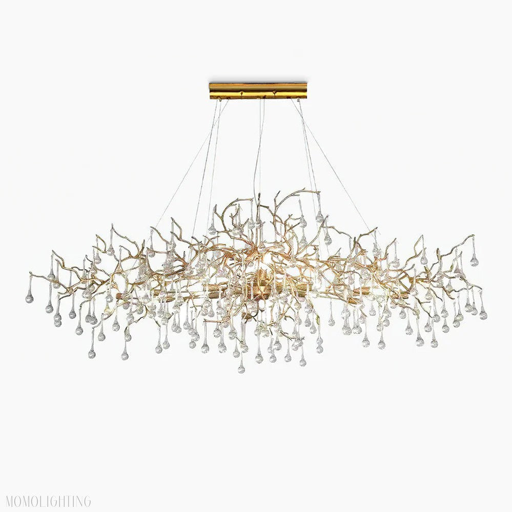 Drios Rain Chandelier-Momo Lighting