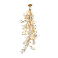 Drooping Ceramic Ginkgo Leaf Chandelier-Momo Lighting