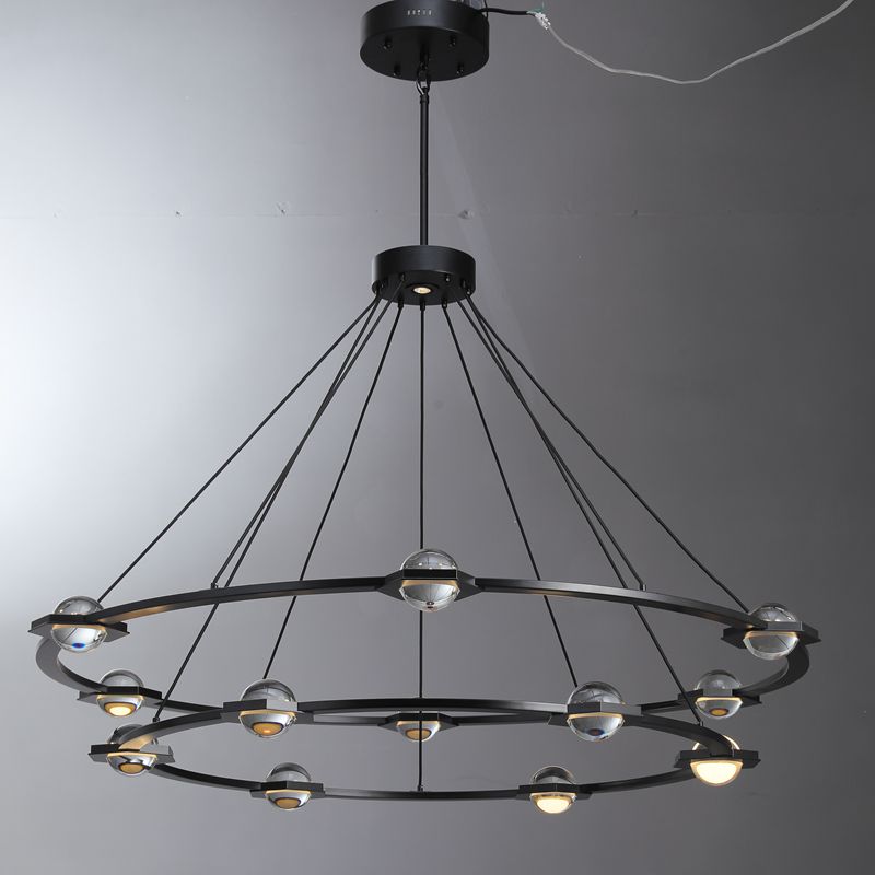 Eclatant 2-Tier Round Chandelier 48"-Momo Lighting