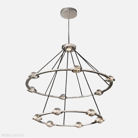 Eclatant 2-Tier Round Chandelier 48"-Momo Lighting