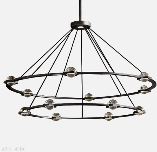 Eclatant 2-Tier Round Chandelier 60"