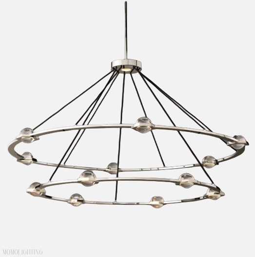 Eclatant 2-Tier Round Chandelier 60"