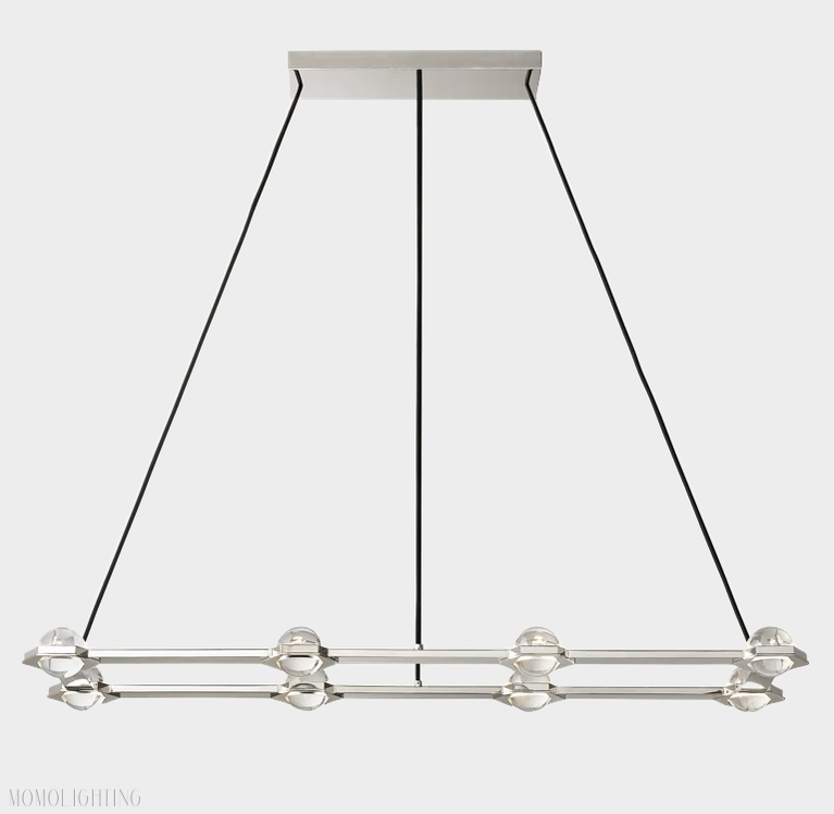 Eclatant Rectangular Chandelier 54" 72"