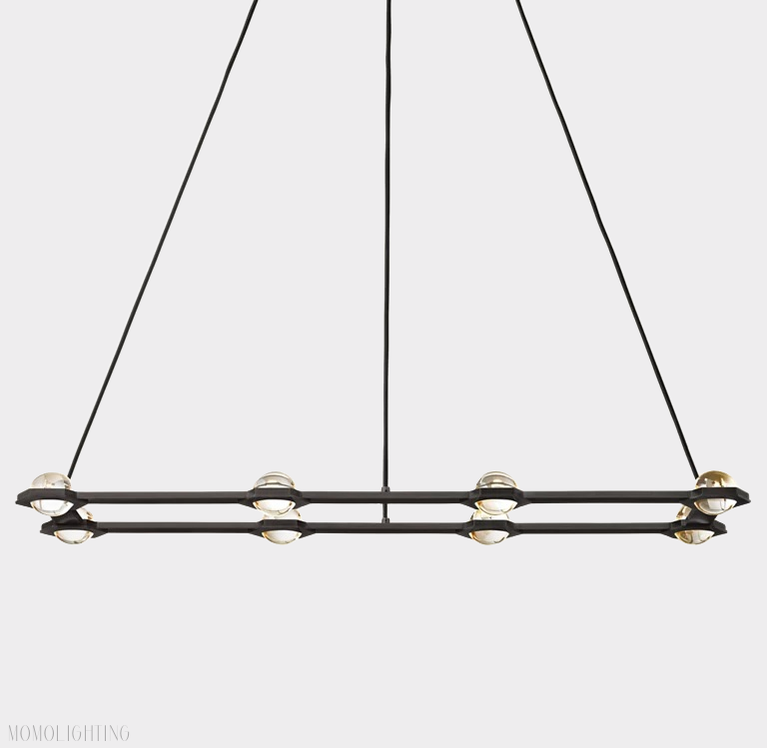 Eclatant Rectangular Chandelier 54" 72"