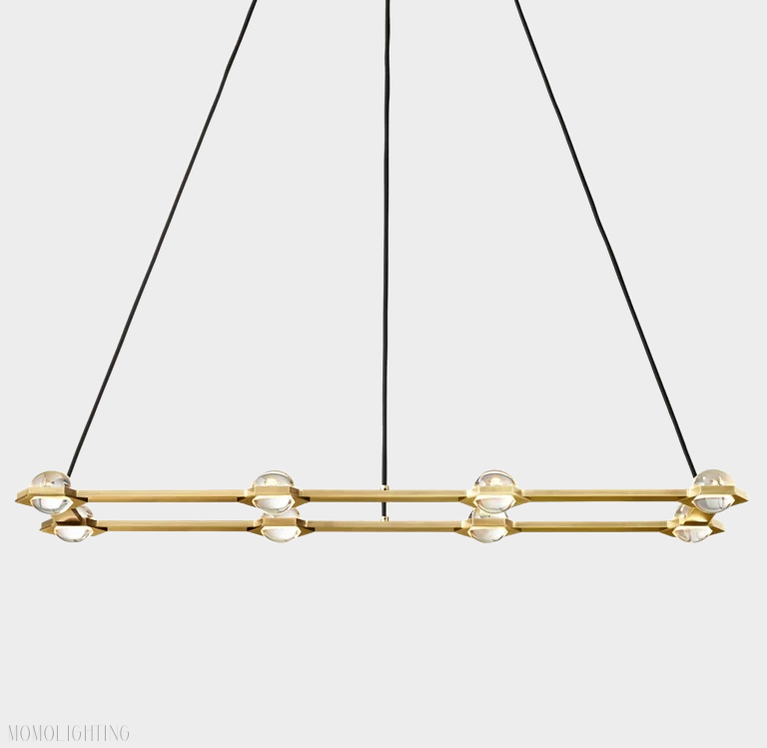 Eclatant Rectangular Chandelier 54" 72"