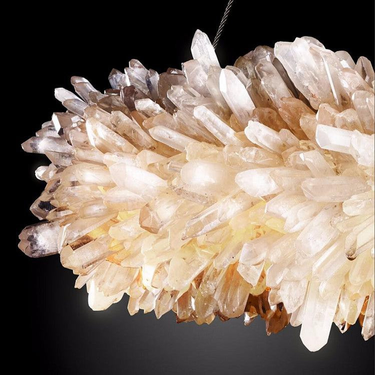 Edeline Crystal Halo Chandelier-Momo Lighting