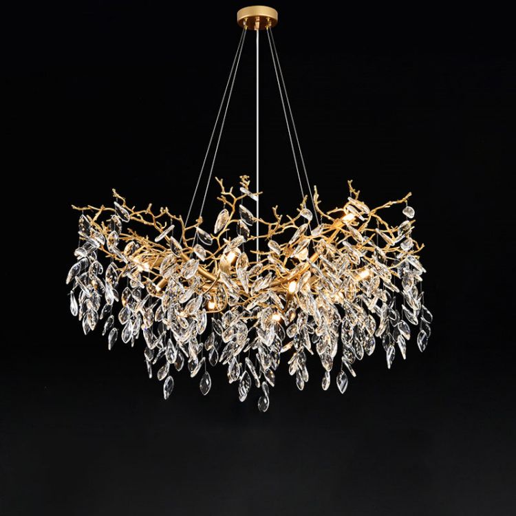 Eileen Gold Tree Branch Ceiling Chandelier-Momo Lighting
