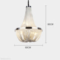 Eldorado Luxury Aluminum Chain Tassel Chandelier-Momo Lighting