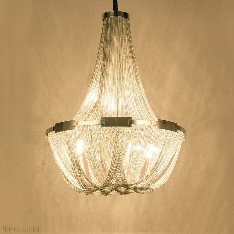 Eldorado Luxury Aluminum Chain Tassel Chandelier-Momo Lighting