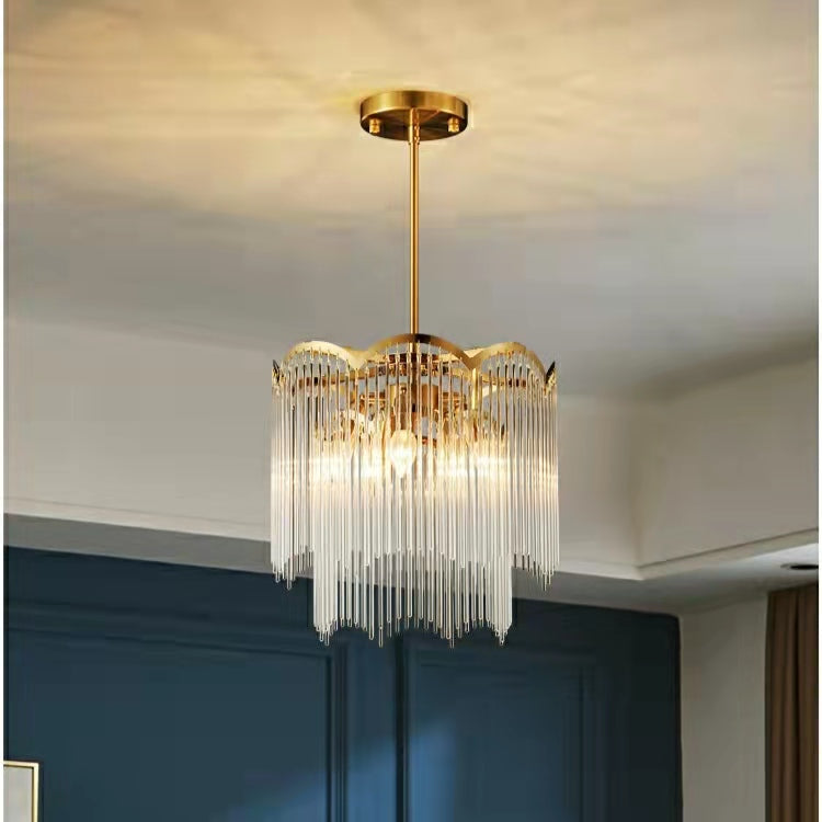 Elegant Lighting Chandelier Linear Crystal Lamp For Living/ Dining Room-Momo Lighting
