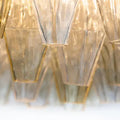 Elegant Murano Poliedri Clear Glass Chandelier 18