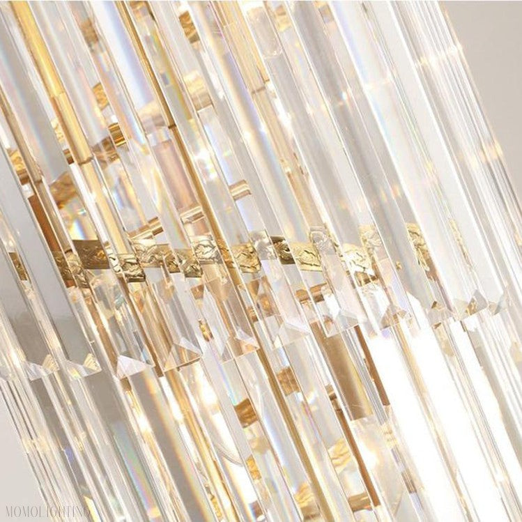 Elian Gillani 2-Story Crystal Chandelier-Momo Lighting