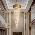 Elian Gillani 2-Story Crystal Chandelier-Momo Lighting