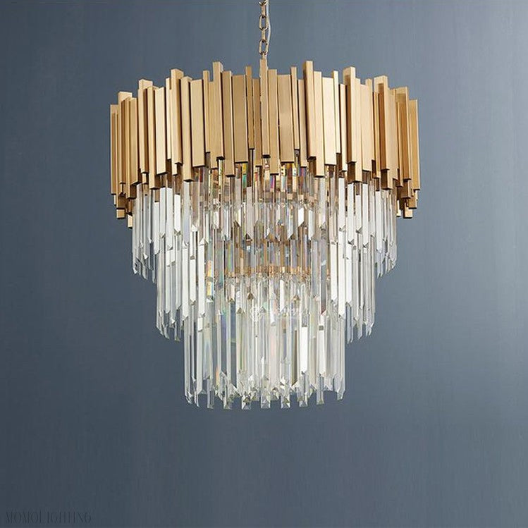 Elian Kaia Crystal Pendant Chandelier-Momo Lighting