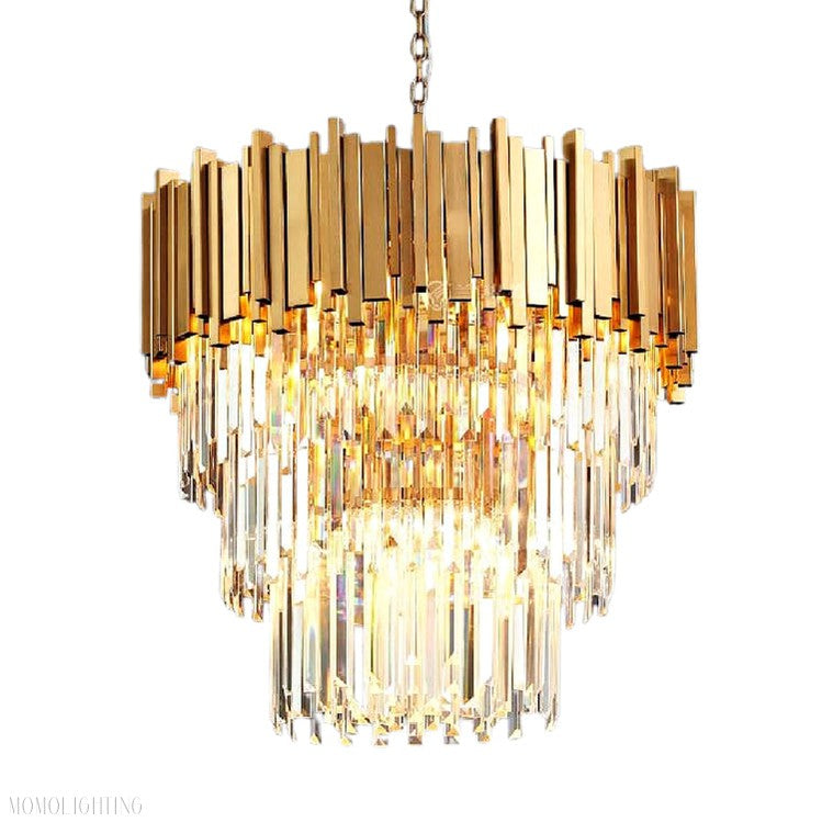 Elian Kaia Crystal Pendant Chandelier-Momo Lighting