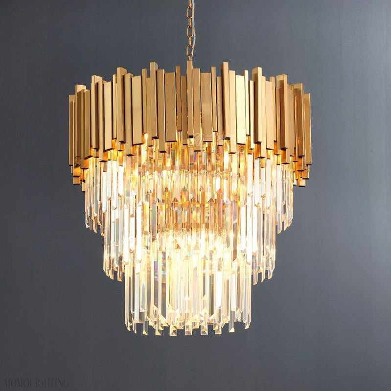Elian Kaia Crystal Pendant Chandelier-Momo Lighting