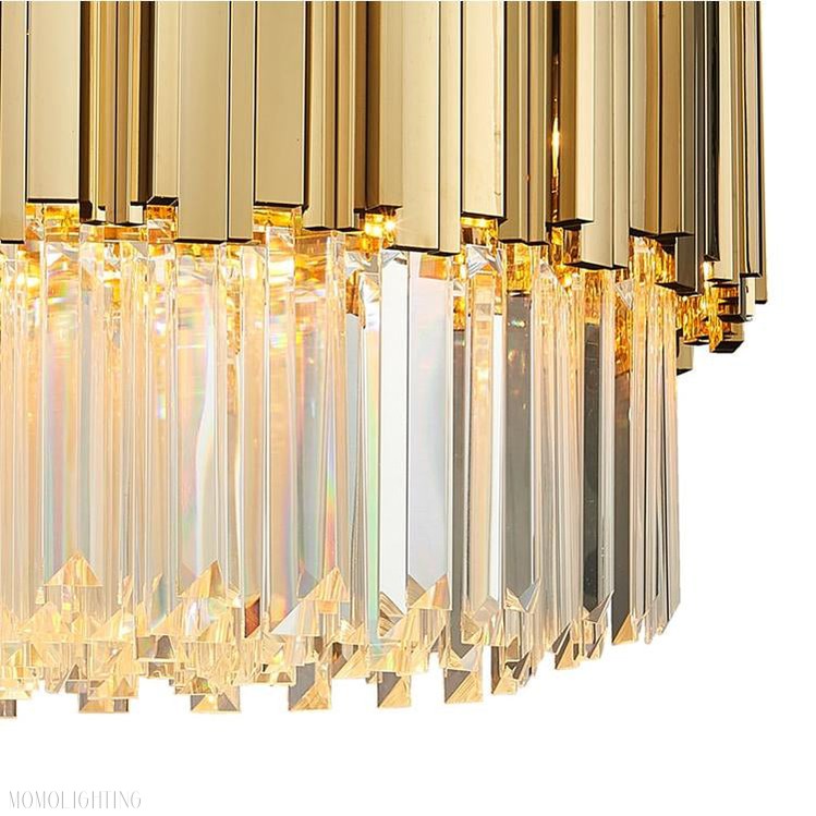 Elian Round Crystal Chandelier-Momo Lighting