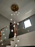 Elodie Foyer & Staircase Crystal Chandelier-Momo Lighting