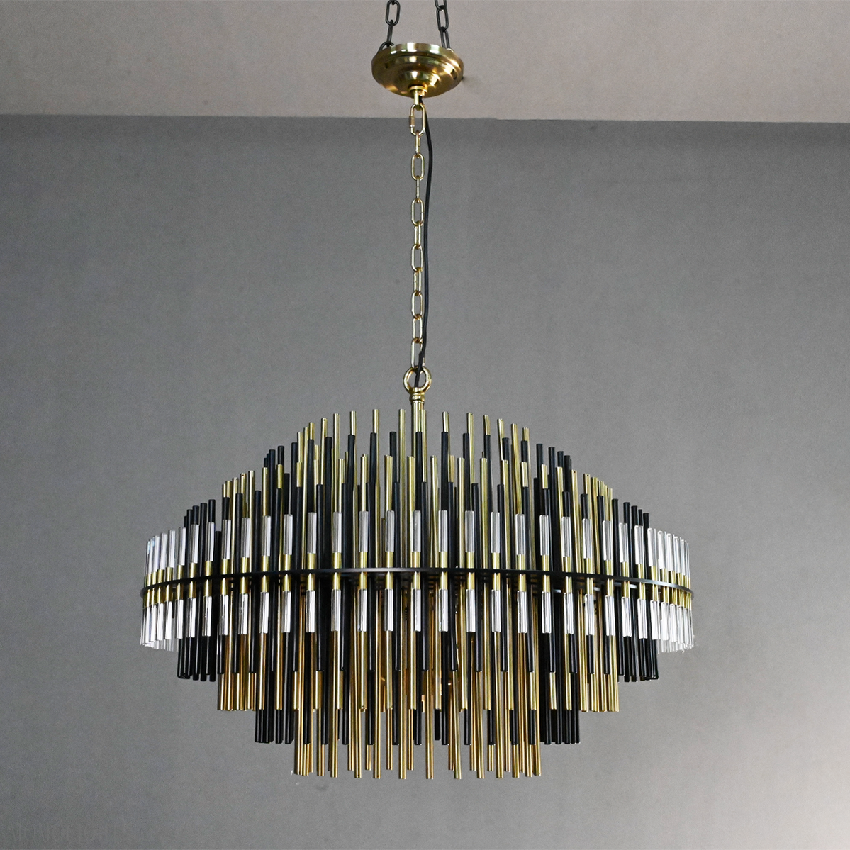 Emile Industrial Wind Round Chandelier 24" 32" 42"