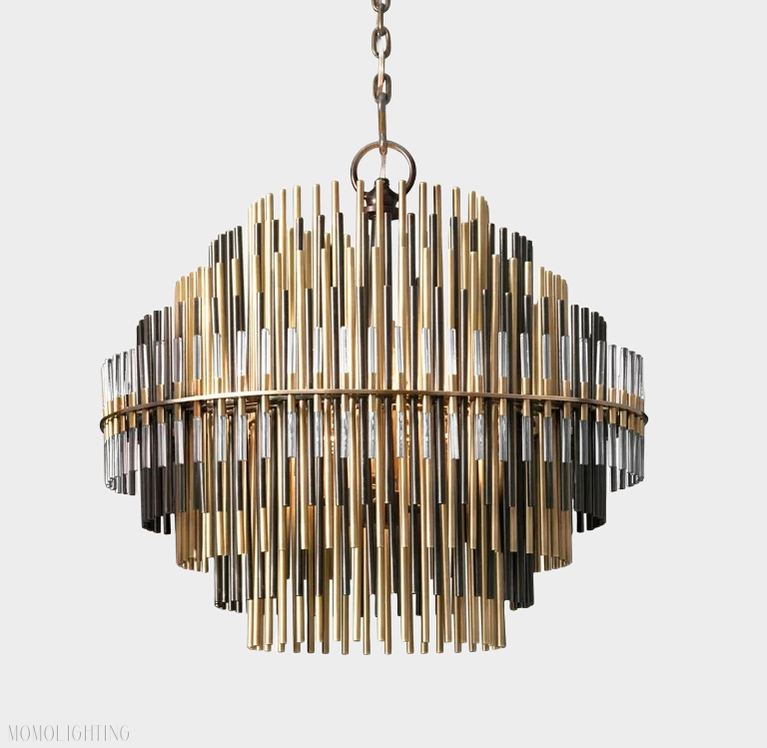 Emile Industrial Wind Round Chandelier 24" 32" 42"