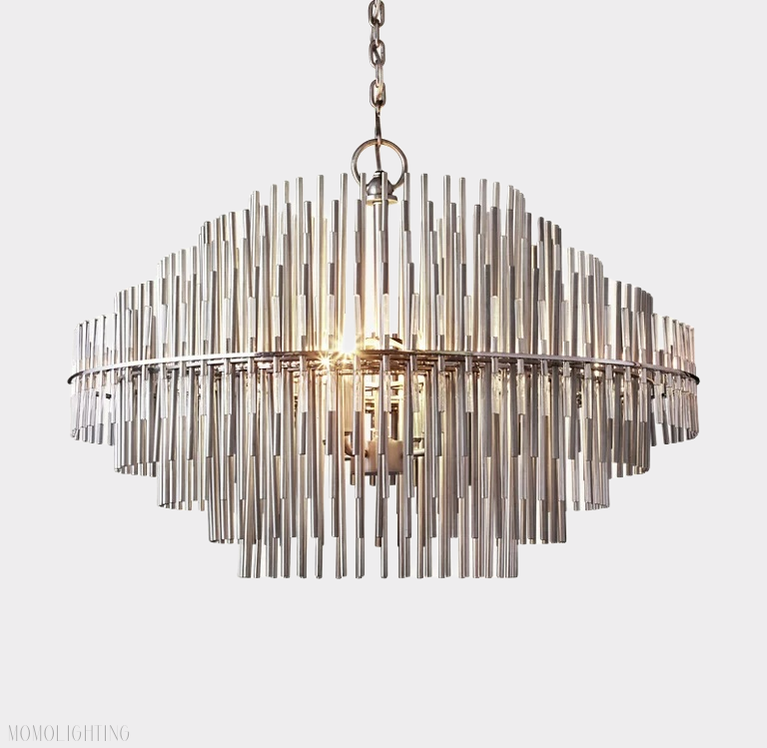 Emile Industrial Wind Round Chandelier 24" 32" 42"