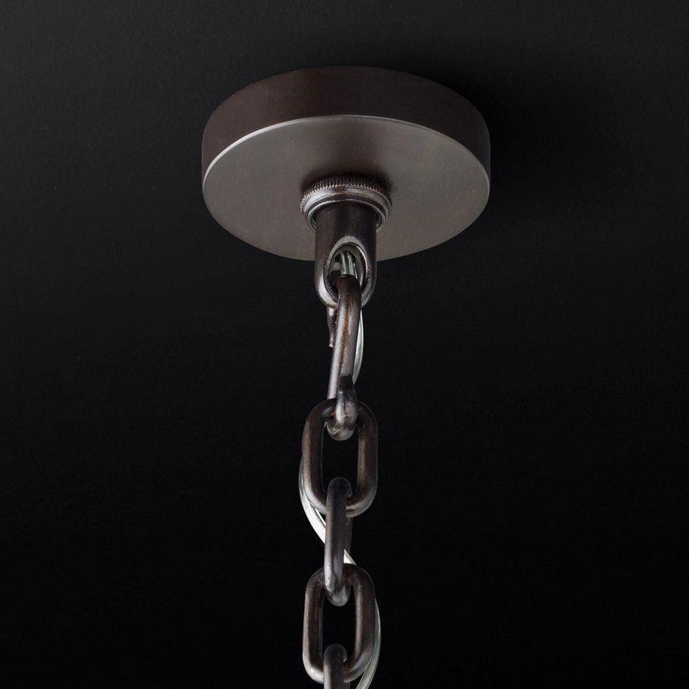 Emily Brass Round Chandelier-Momo Lighting