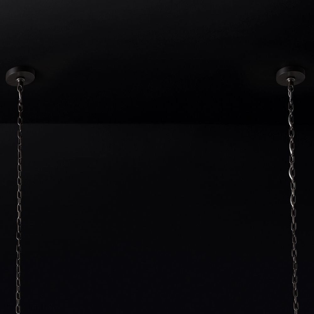 Emily Rectangle Chandelier 54"-Momo Lighting